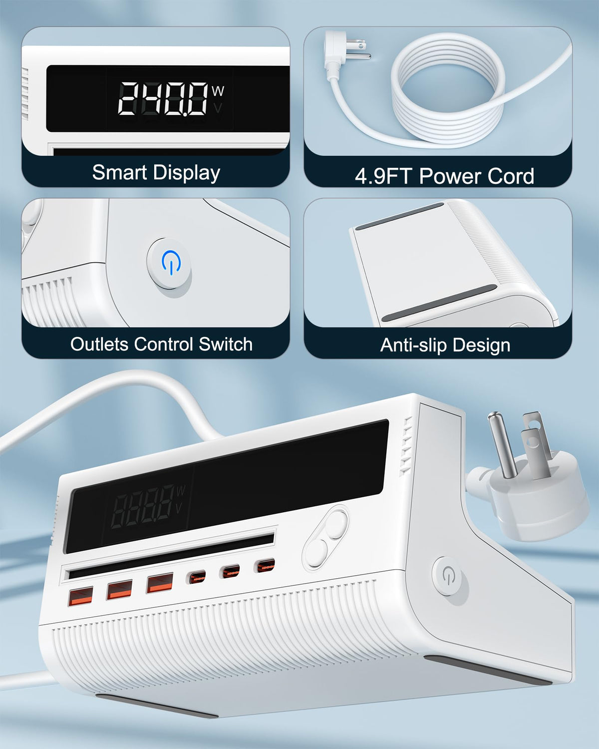 KWRNVO compact desktop charging station fits neatly on a desk