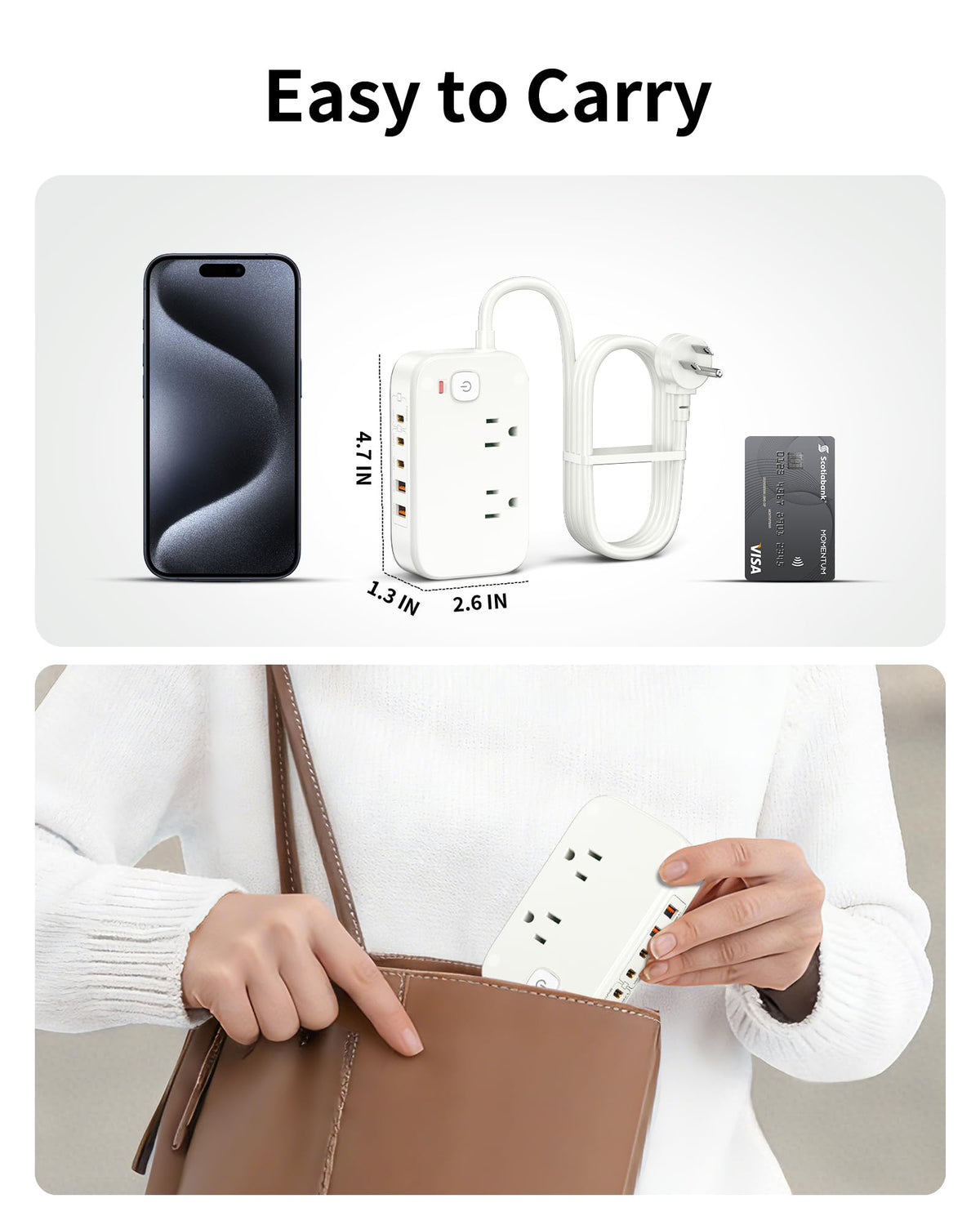 KWRNVO tidy desk setup with accessible outlets and ports