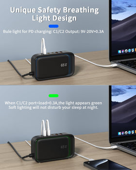 KWRNVO 5ft extension cord keeps cords organized on a desk