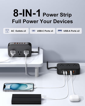KWRNVO 2500W AC outlets for laptops and printers