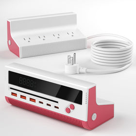 KWRNVO power strip with four AC outlets enables convenient multi-device charging.