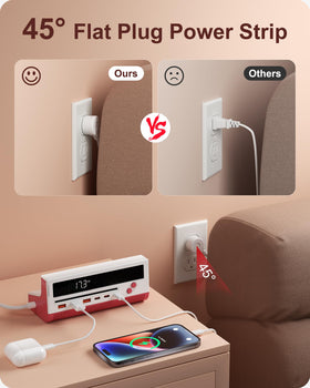KWRNVO power strip retro design adds nostalgia to modern charging.