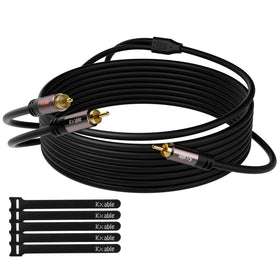 Kxable RCA Y-adapter 1to2rca for home theater, seamless stereo distribution.