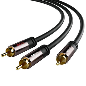 Kxable gold-plated connector 75ft cable enables high fidelity audio.