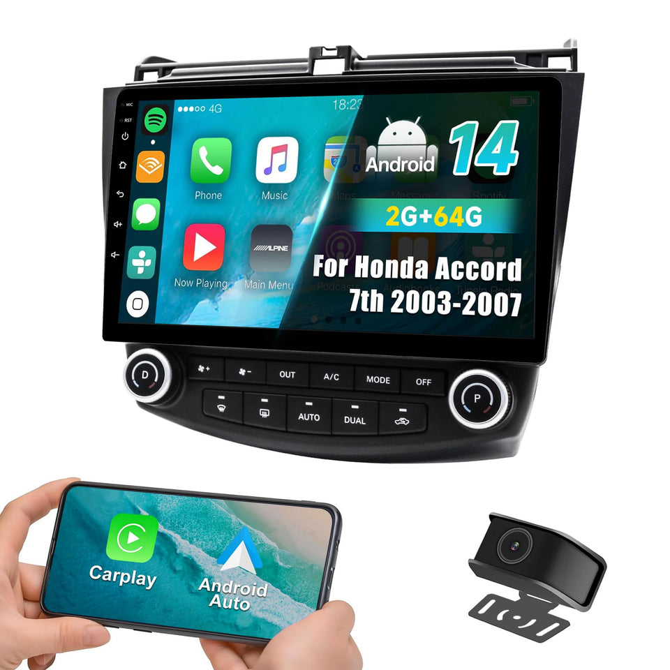Kxwopem Honda Accord 2003-2007 Android 14 10-inch display for clear navigation
