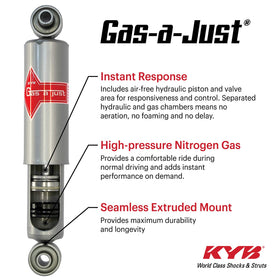 KYB KG4513 installed on car in motion illustrating stable confident driving