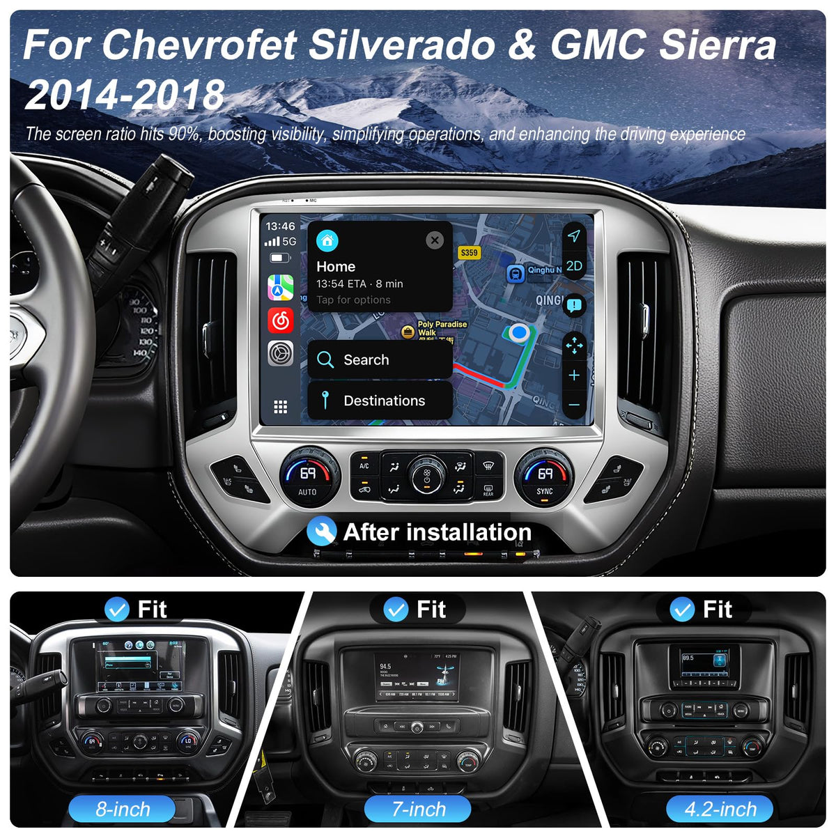 Kyleno wireless CarPlay/Android Auto keeps your phone hands-free and connected.