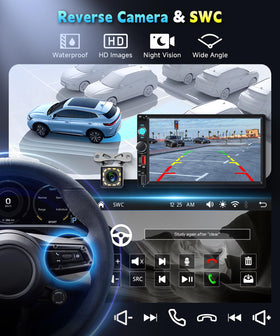 KYNNT backup camera live view on screen showing wider rear visibility for safe parking
