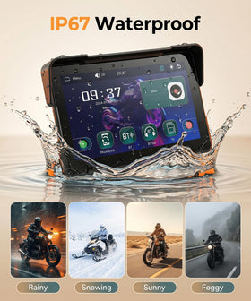 KYNNT display showing dual Bluetooth pairing screen and hands‑free helmet connectivity