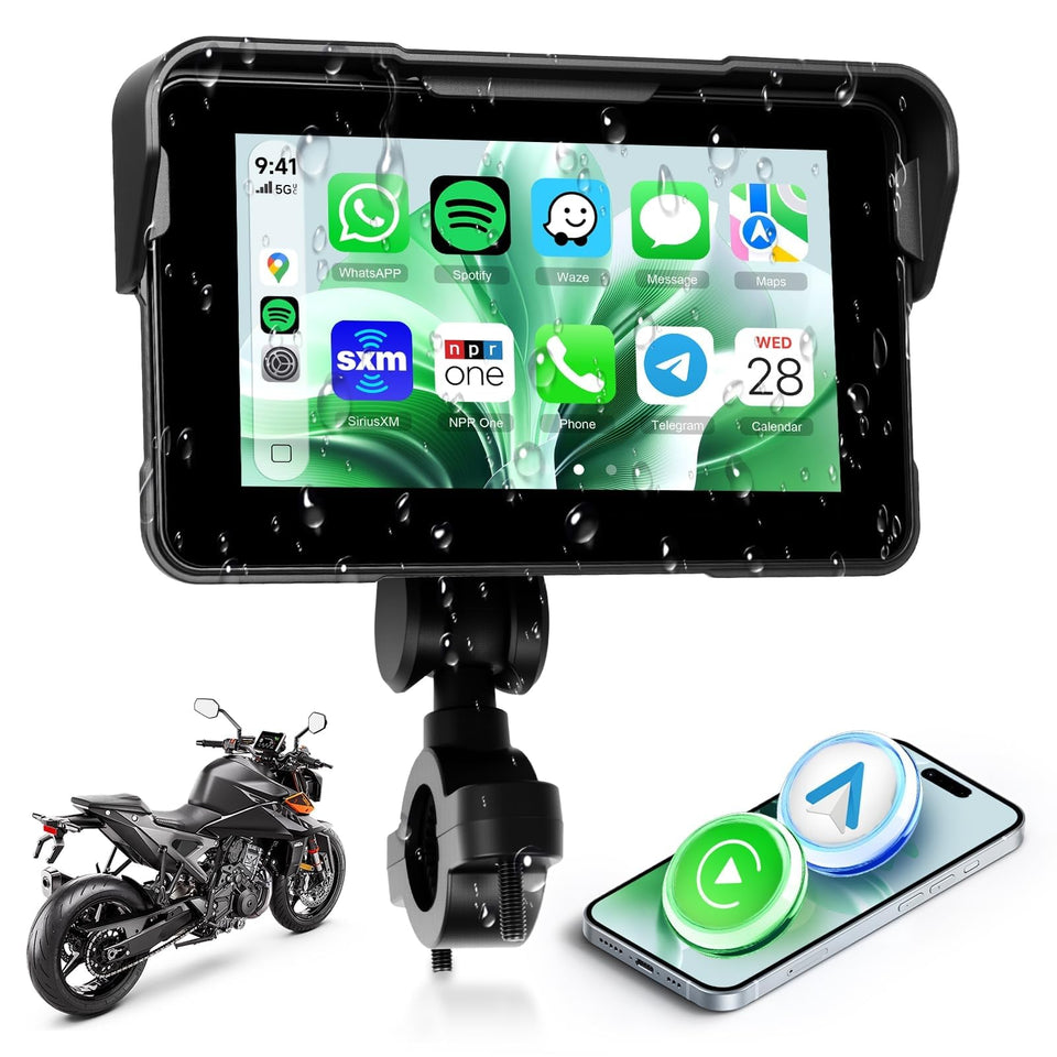 KYNNT front-facing display showing CarPlay maps and improved visibility