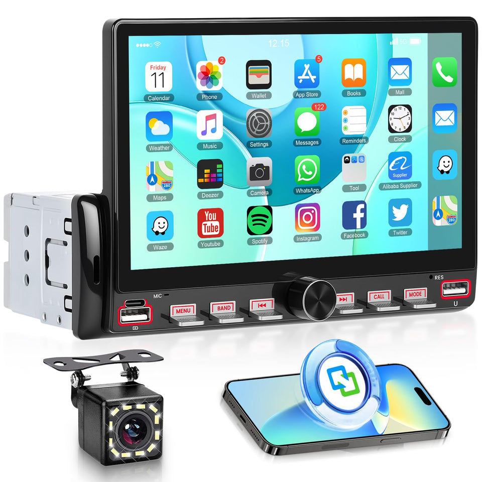 KYNNT front panel showing 7-inch display and buttons for easy control