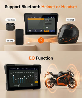KYNNT mounted on motorcycle handlebars showing real‑world placement and easy sightline