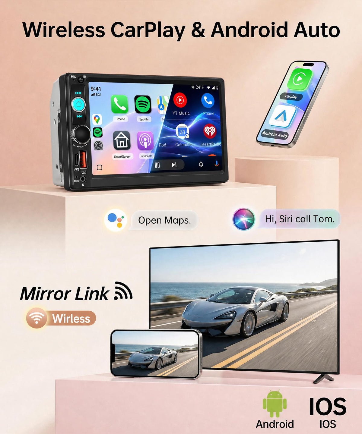 KYNNT touchscreen close-up demonstrating responsive controls and clearer navigation