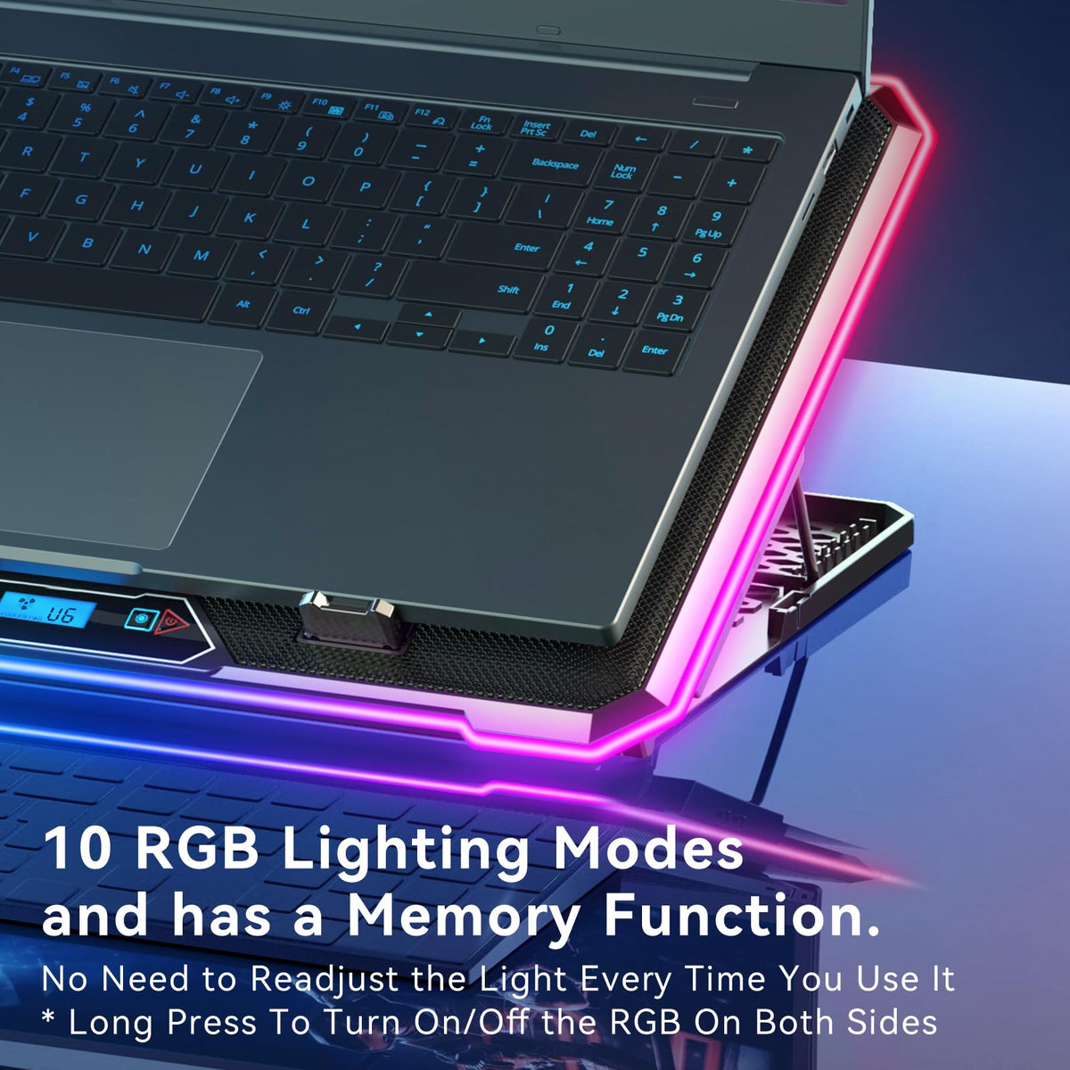 KYOLLY cooler provides dual USB ports for peripherals without extra power.