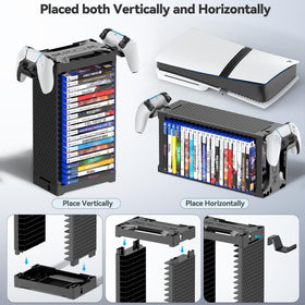 Kytok 20-disc capacity tower keeping a game collection organized