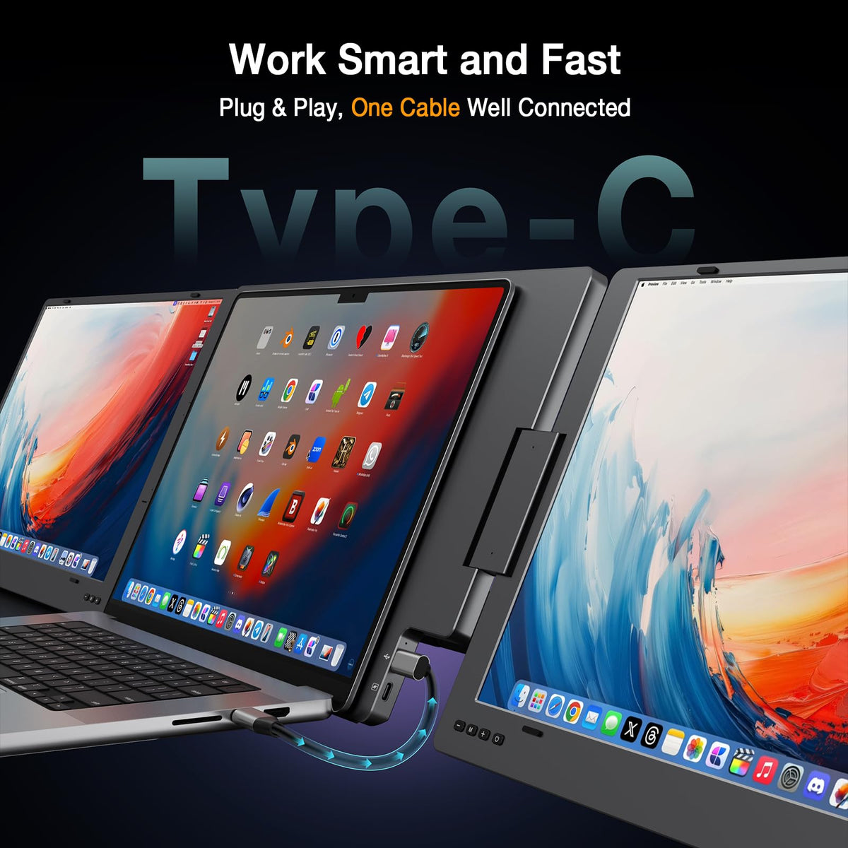 KYY 15-6inch full HD display highlights larger workspace for multitasking.