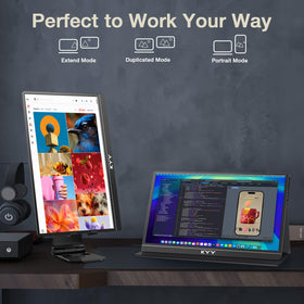 KYY 4K Portable Monitor IPS panel with 178° viewing angles