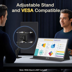 KYY 4K Portable Monitor USB-C connection for easy plug-and-play