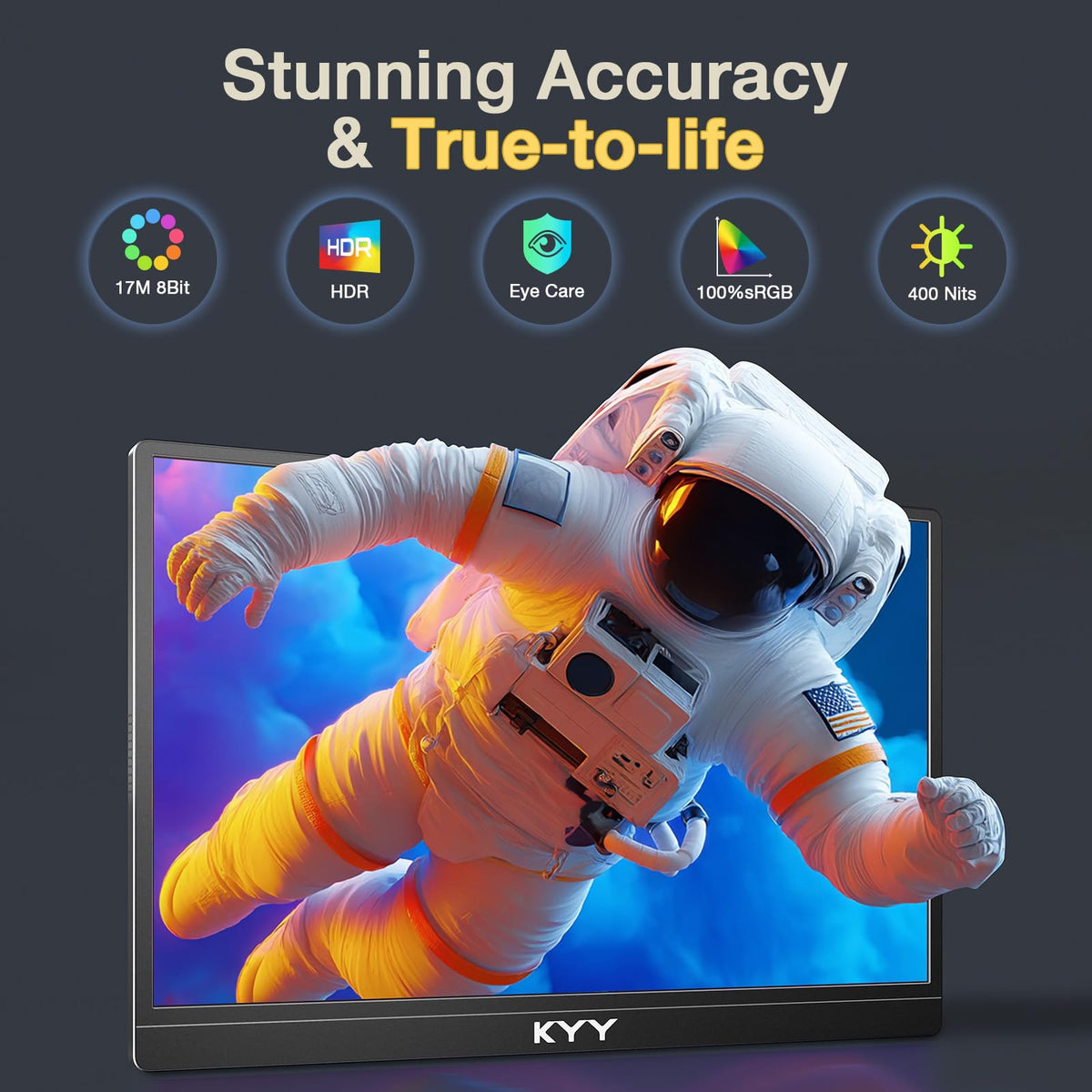 KYY 4K Portable Monitor with Xbox and Switch for portable gaming