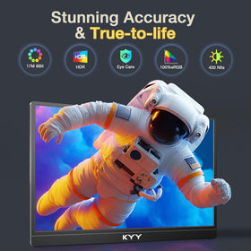 KYY 4K Portable Monitor with Xbox and Switch for portable gaming