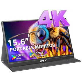 KYY 4K portable monitor setup for on-the-go productivity.