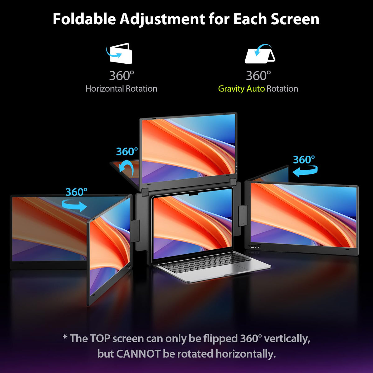 KYY dynamic flexible angles illustrate adjustable screens for team viewing.