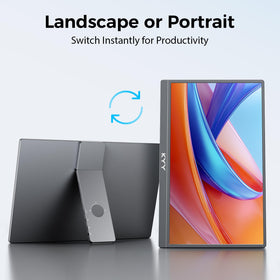 KYY 15.6-inch display used as a compact travel screen for meetings