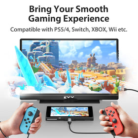 KYY portable monitor HDR display emphasizes vivid colors in bright scenes.