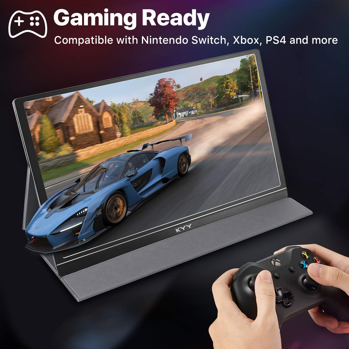KYY portable monitor in a bag demonstrates easy travel readiness.