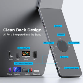 KYY monitor rotated between landscape and portrait for multitasking