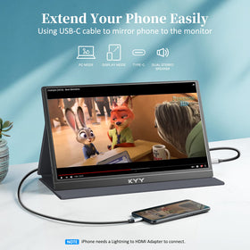 KYY smart cover protects the screen and doubles as a stand