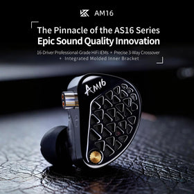 KZ AM16 aluminum alloy shell with polished finish for a premium feel during gigs.