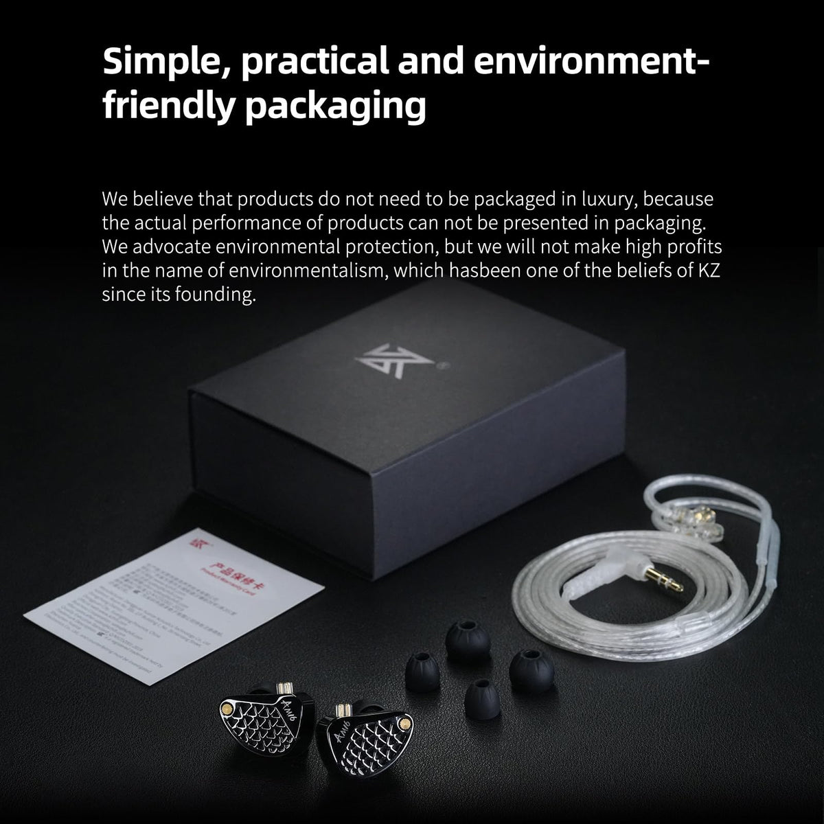 KZ AM16 ergonomic in-ear fit ensuring secure wear during performances