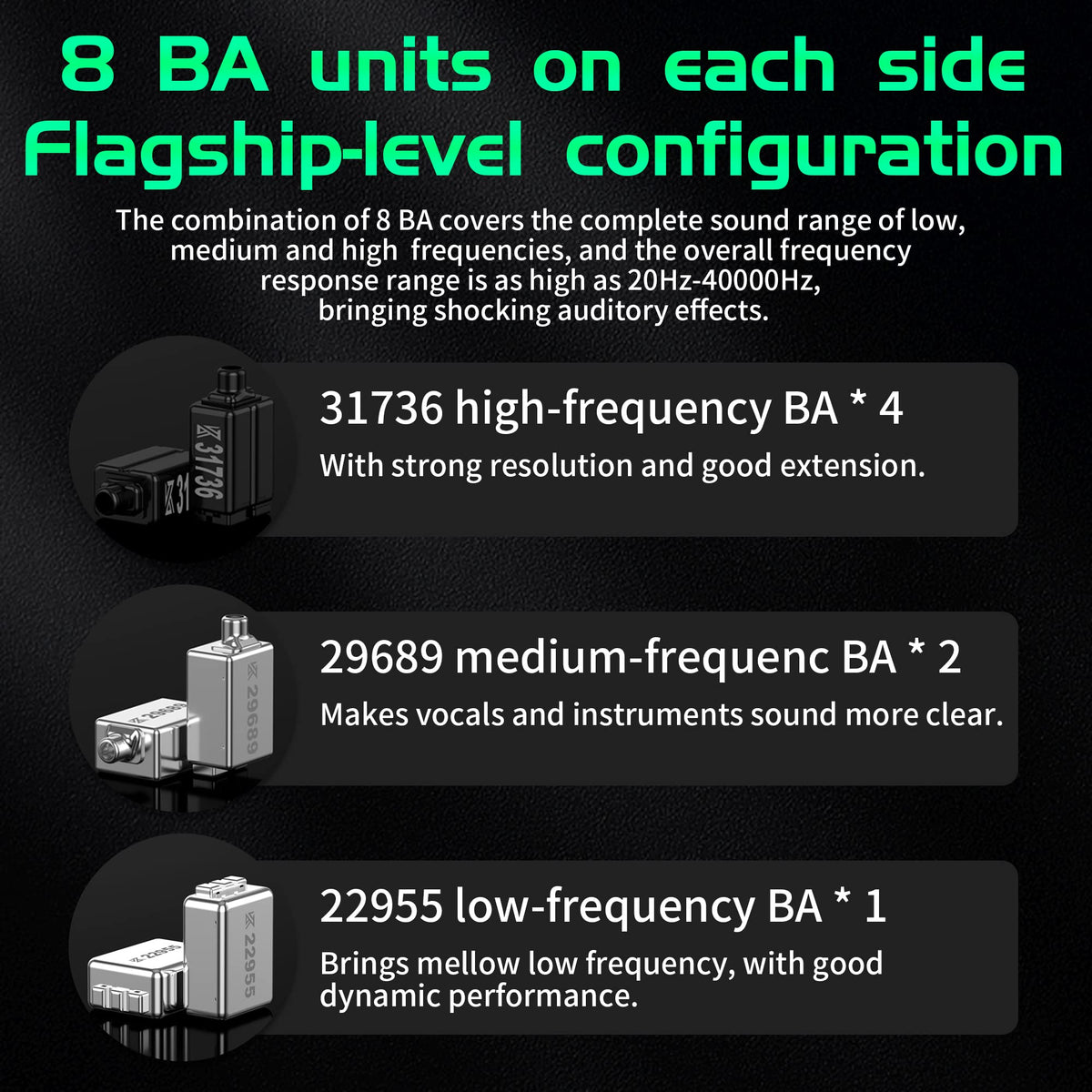 KZ AS16 Pro three channel duct empowers precise sound routing for balanced performance.