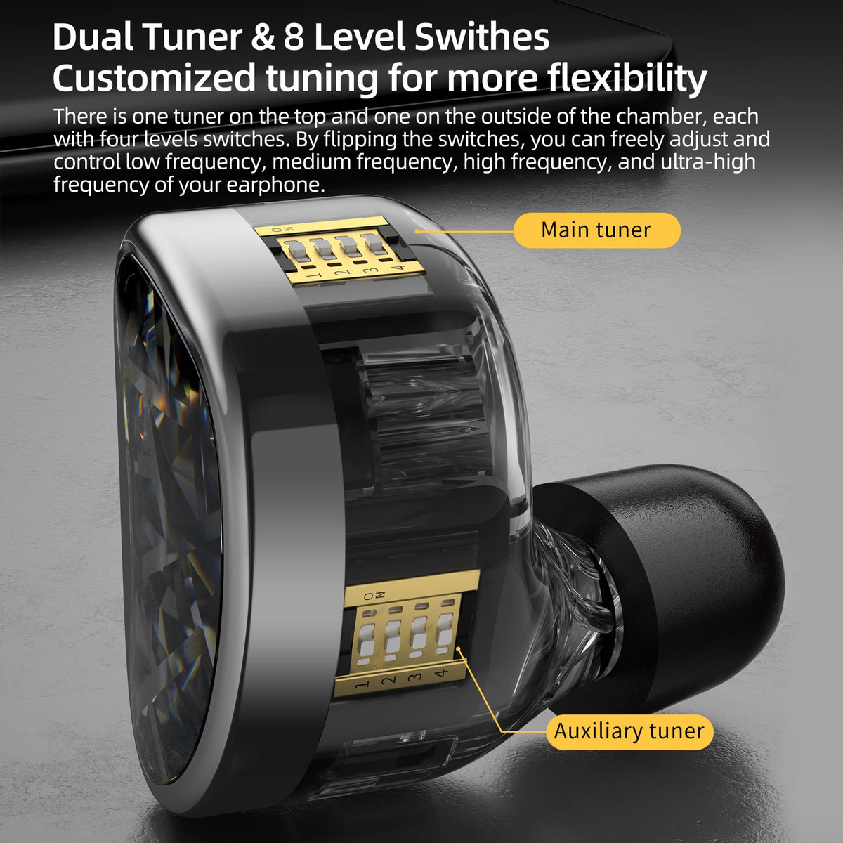 KZ AS24 trident stability design highlights sturdy audio performance.