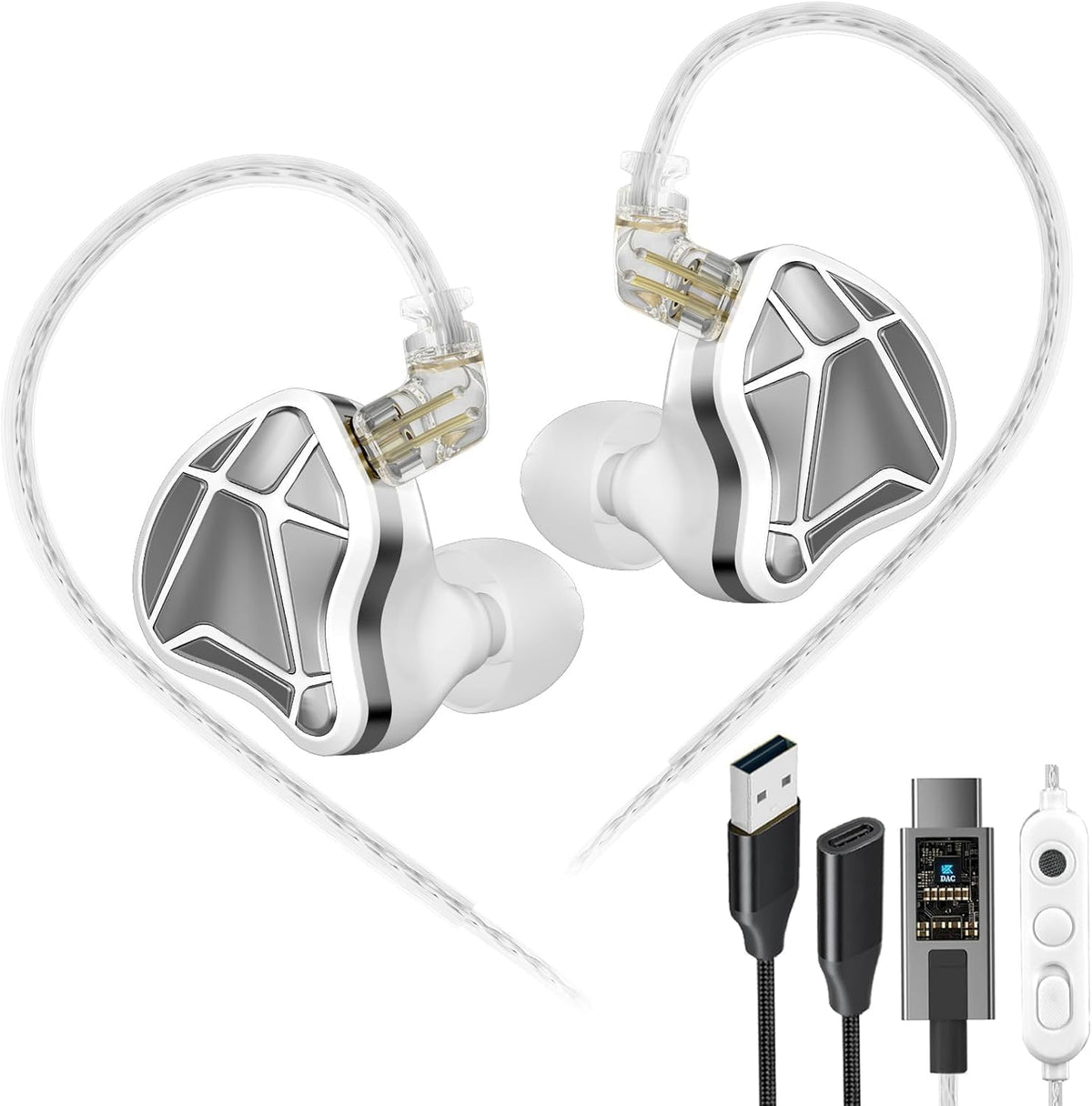 KZ Axas front packaging showing product and white finish with clear benefit