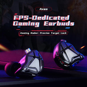 KZ Axas size comparison on hand to show compact scale and lightweight design