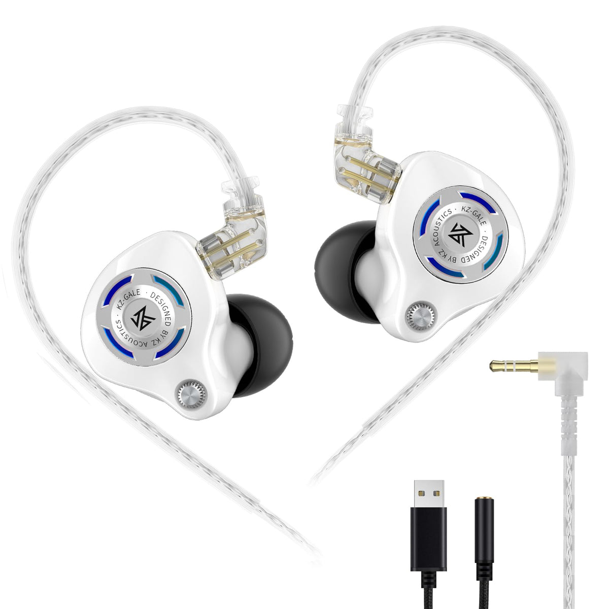 KZ Gale wired earbuds with compact case for everyday portability.