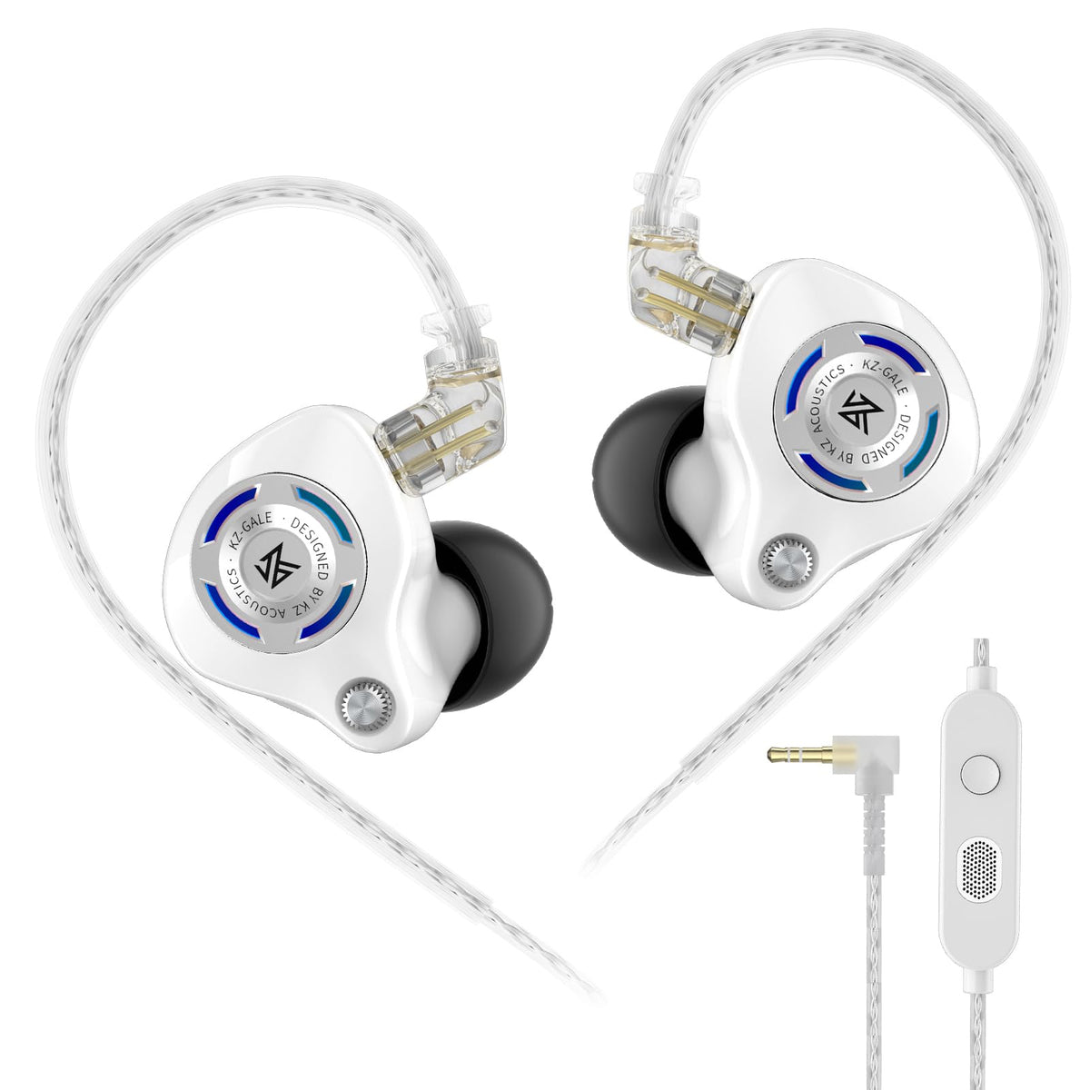 KZ Gale wired earbuds with in-ear design for immersive gaming audio