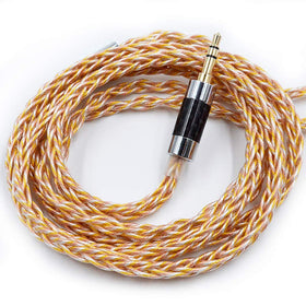 KZ Gold Silver Copper Mixed upgrade cable with 784 cores for richer mid-bass and clarity