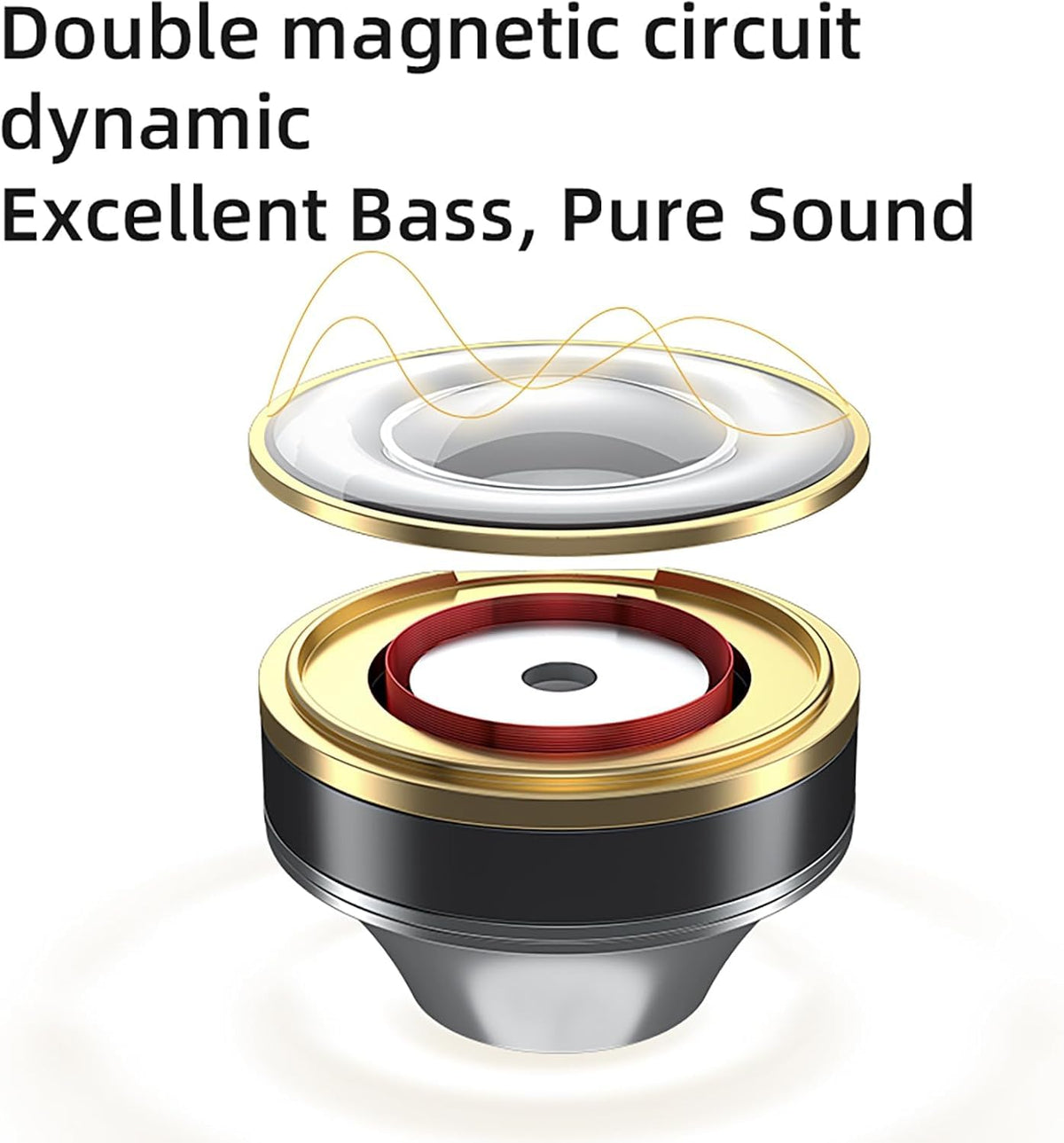 KZ ZAS 7BA+1DD balanced armature close-up showing high frequency detail.