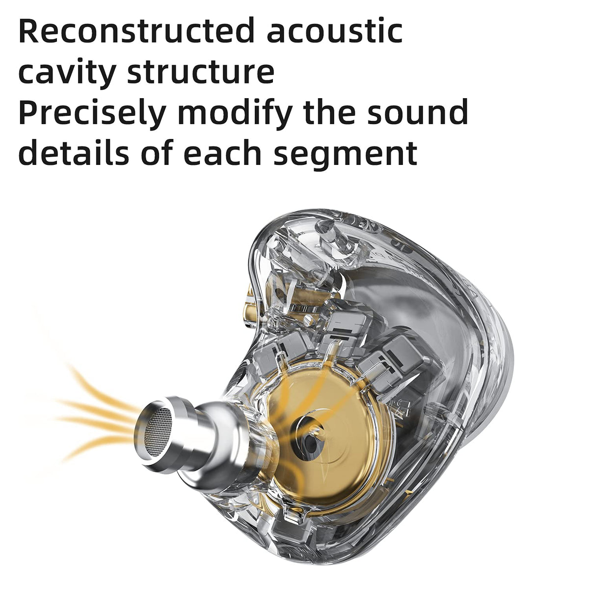 Silver-plated upgrade cable for KZ ZAS 7BA+1DD reducing distortion.