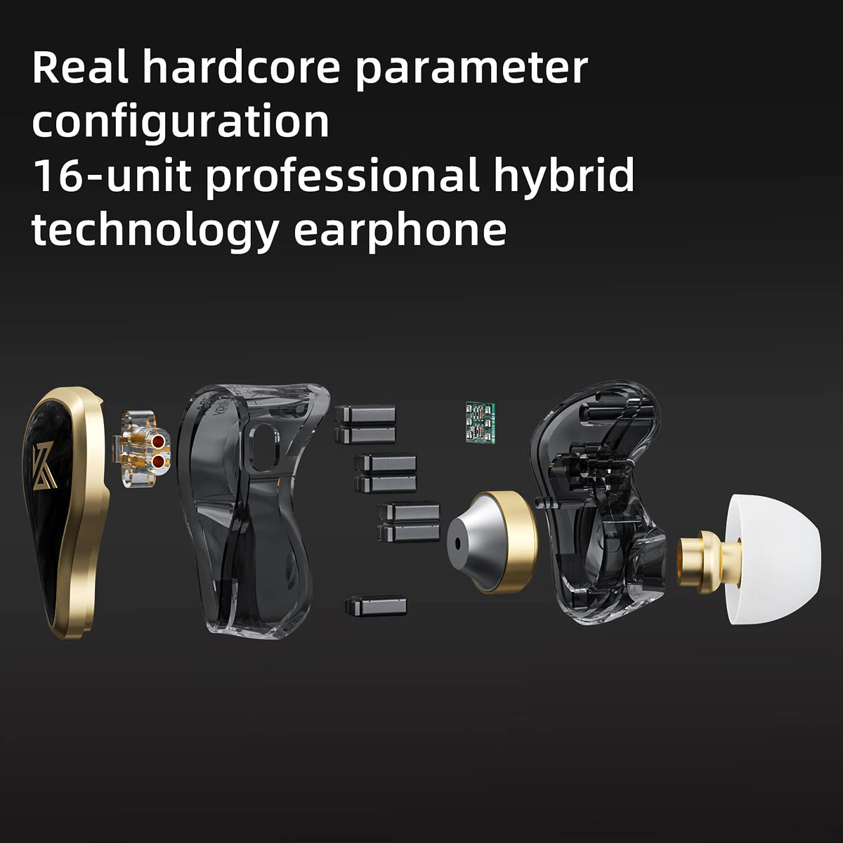 8-core silver-plated cable reduces distortion for clearer audio.