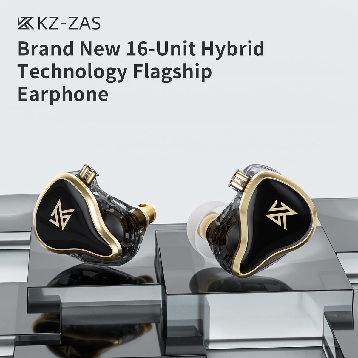 KZ ZAS strong bass from 10mm dynamic driver for tight lows