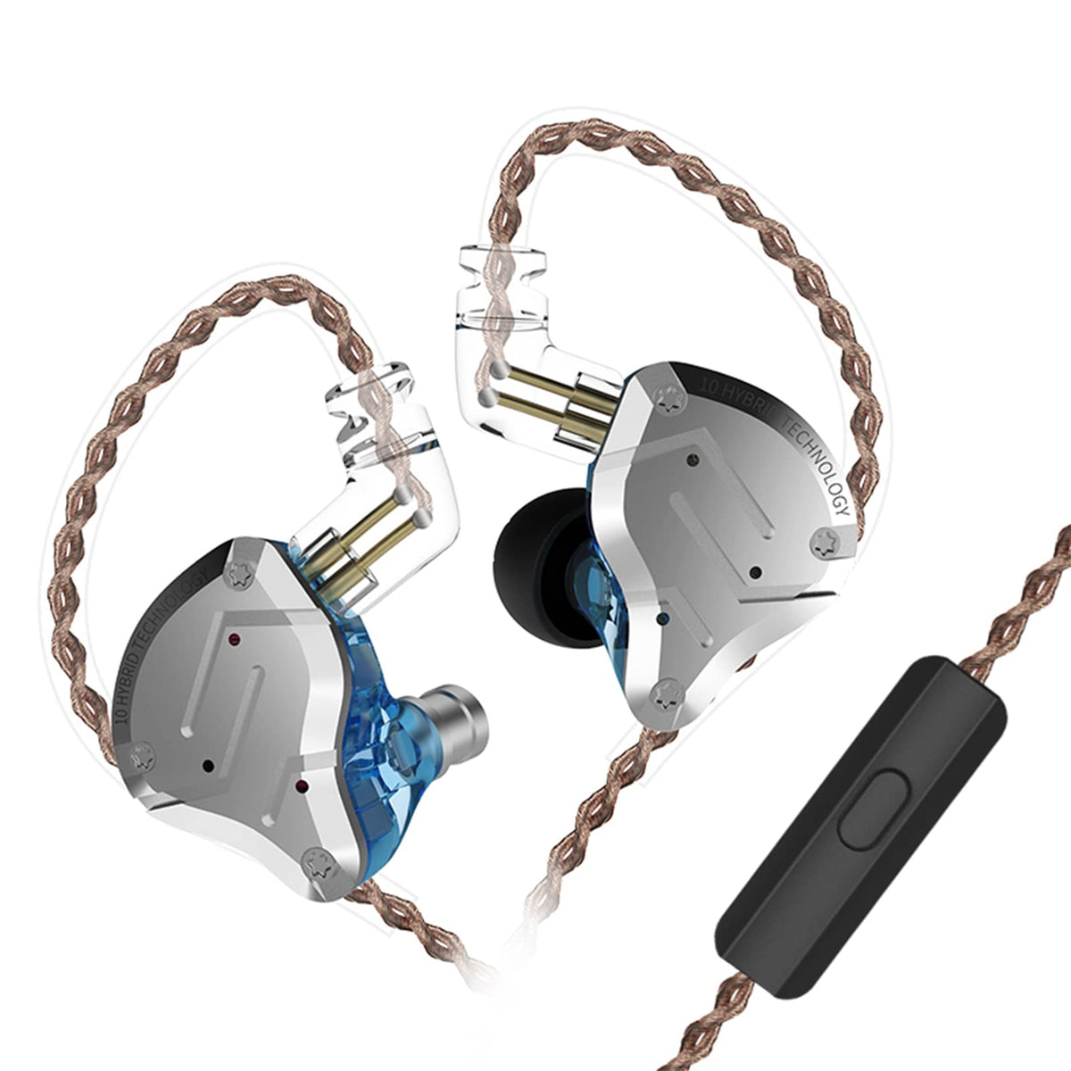 KZ ZS10 Pro front faceplate showing durable metal finish and visual appeal