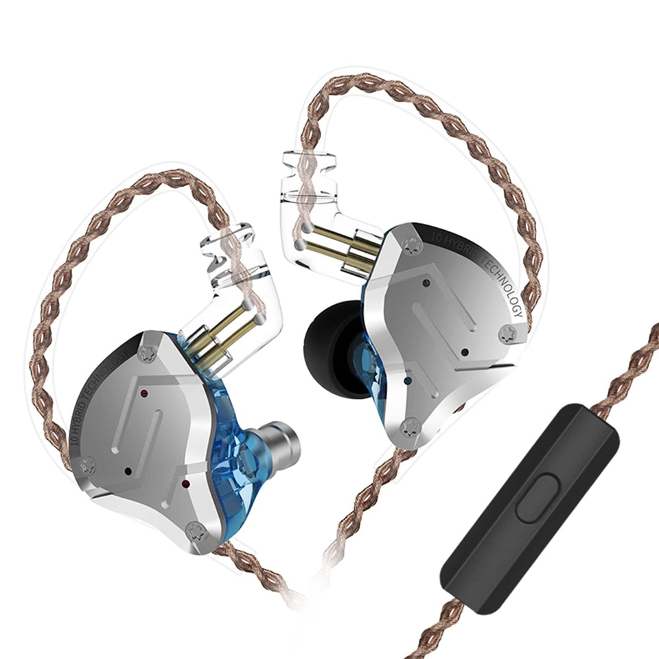 KZ ZS10 Pro front faceplate showing durable metal finish and visual appeal