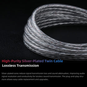 KZA COUSTICS Axas wired 3-5mm cable enables stable audio across devices