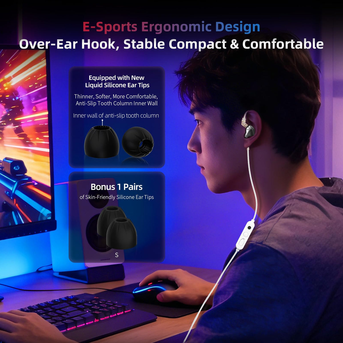 KZA COUSTICS KZ Axas 120 cm cable supports flexible setups.