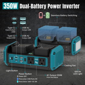 Kzreect dual-battery auto-switch for longer runtime.