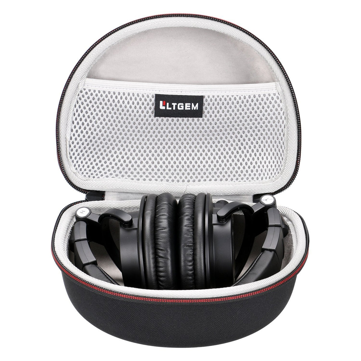 L LTGEM ATH-M40X case smooth 360-degree zipper for quick access.